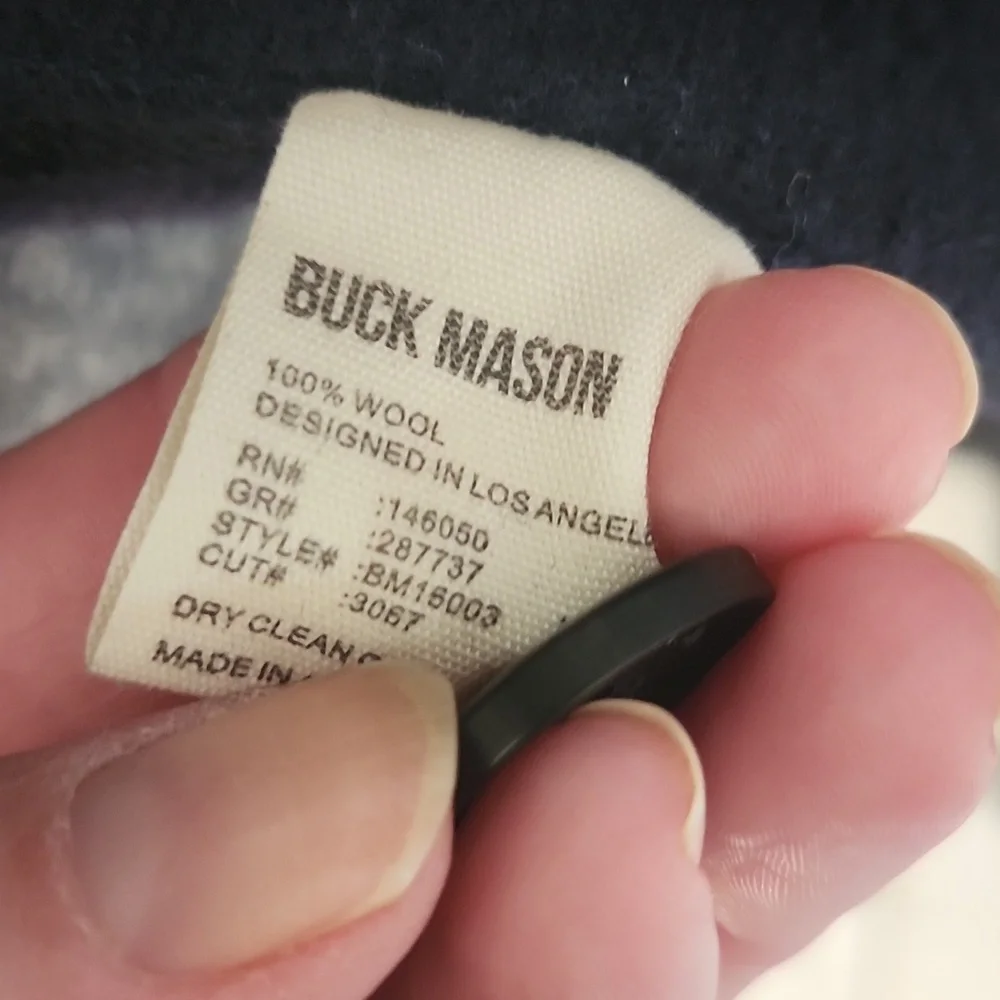 Buck Mason Black Three-Button Blazer - Picture 3 of 16